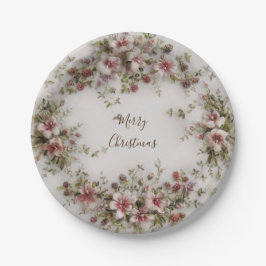 Frohe Weihnachtspapierplatte Pappteller