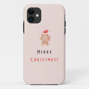 Frohe Weihnachtspastel Pink Gingerbread Case-Mate iPhone Hülle
