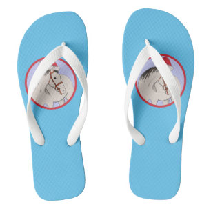 Frohe Weihnachtspferde Flip Flops
