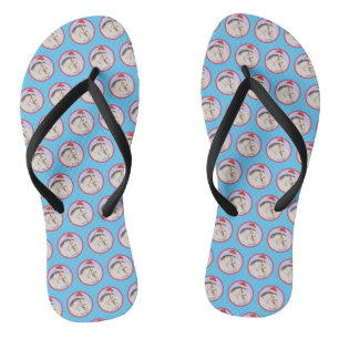 Frohe Weihnachtspferde Flip Flops