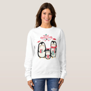 Frohe Weihnachtspinguine Sweatshirt