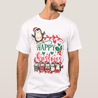 Frohe Weihnachtspinguine T-Shirt