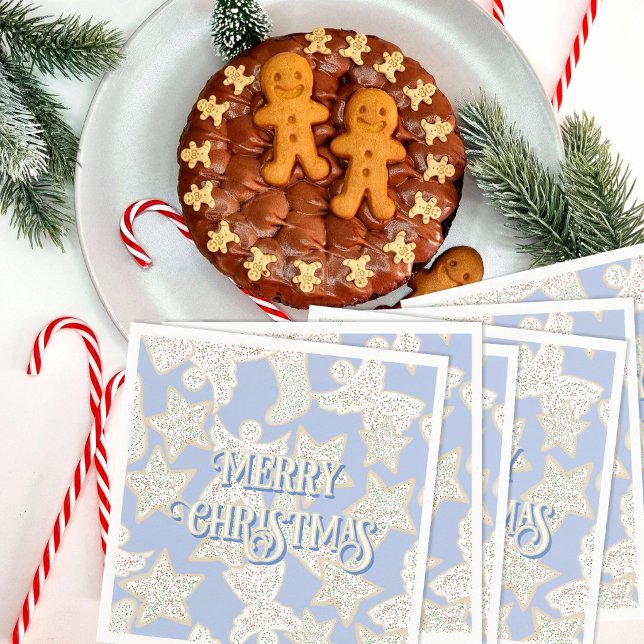 Frohe Weihnachtsplätzchen Traditionelles Fest Serviette (Von Creator hochgeladen)