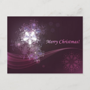 Frohe Weihnachtspostkarte Feiertagspostkarte