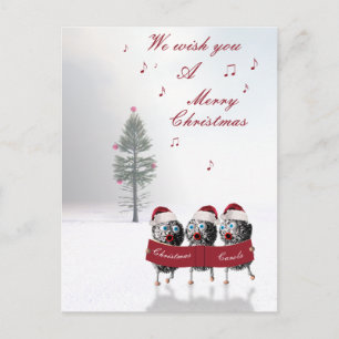 Frohe Weihnachtspostkarte Feiertagspostkarte