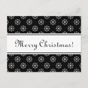 Frohe Weihnachtspostkarte mit eleganten Buchstaben Feiertagspostkarte