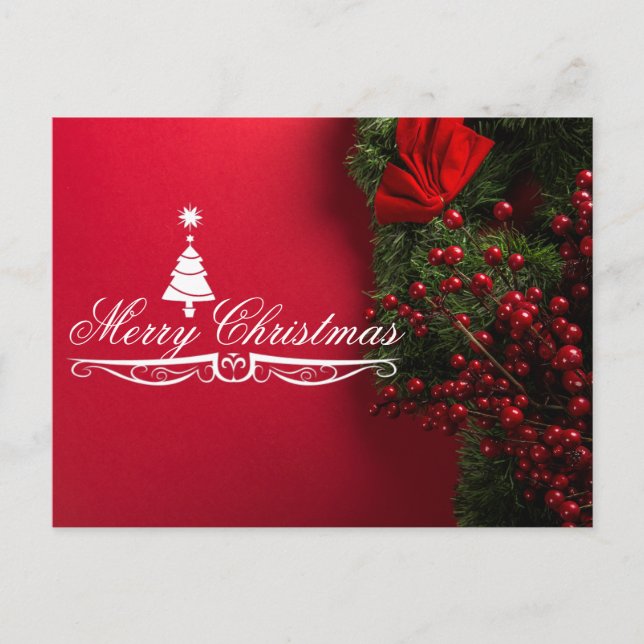 Frohe Weihnachtspostkarte Postkarte (Vorderseite)