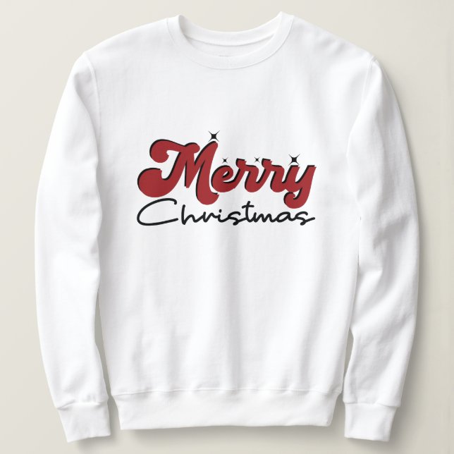 Frohe Weihnachtspulli Sweatshirt (Design vorne)