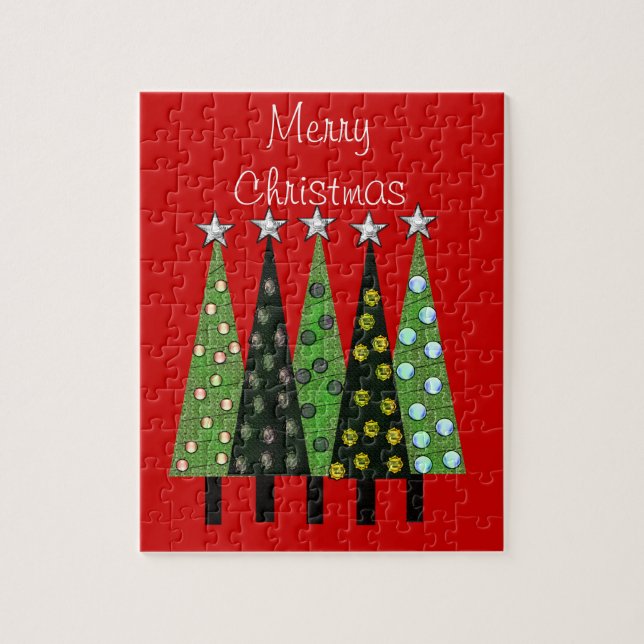 Frohe Weihnachtspuzzle Puzzle (Vertikal)