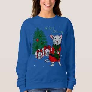 Frohe Weihnachtsratte Sweatshirt