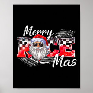 Frohe Weihnachtsrennen Car Xmas Racing Weihnachtsm Poster