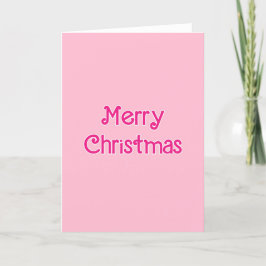 Frohe Weihnachtsrosa Feiertagskarte