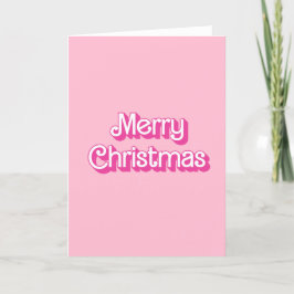 Frohe Weihnachtsrosa Feiertagskarte