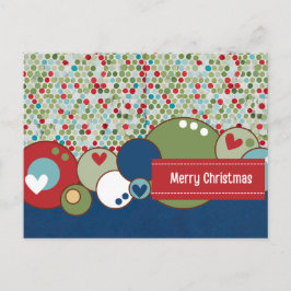 Frohe Weihnachtsrunde Postkarte