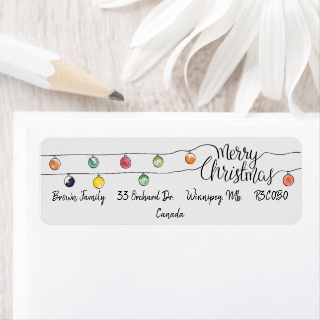 Frohe Weihnachtssaite der Lichter (Insitu)