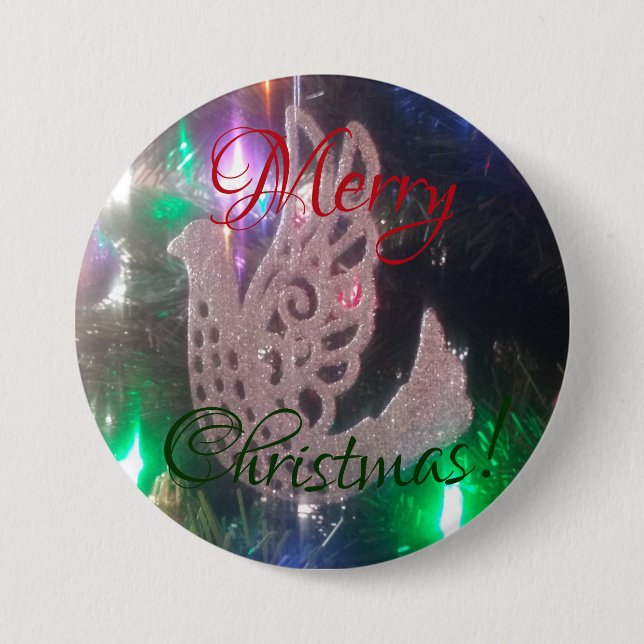 Frohe Weihnachtsschaltfläche Button (Vorderseite)