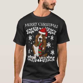 Frohe Weihnachtsschmuck Basset Hound Xmas Weihnach T-Shirt