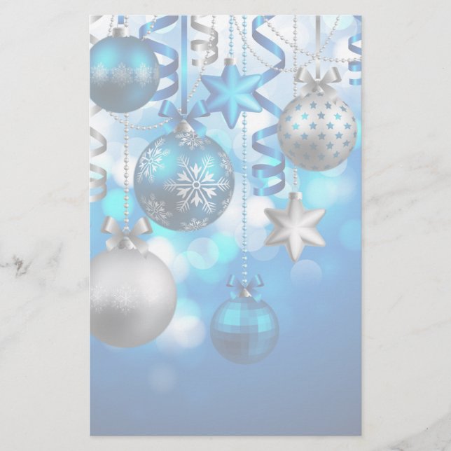 Frohe Weihnachtsschmuck Briefpapier (Vorderseite)