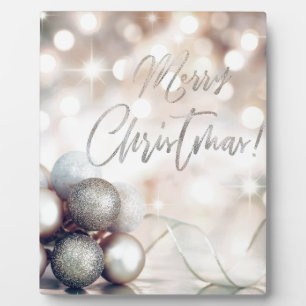 Frohe Weihnachtsschmuck Fotoplatte