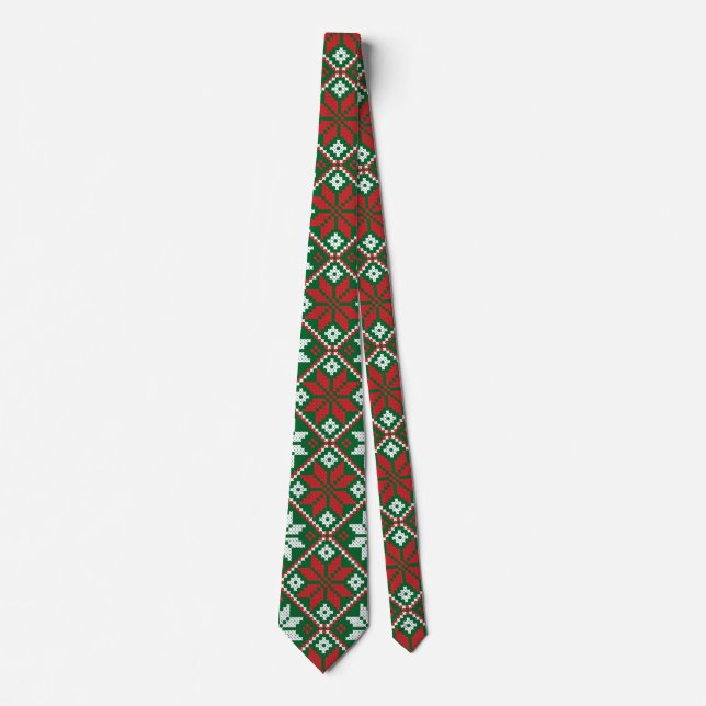 Frohe Weihnachtsschmuck Krawatte (Vorderseite)