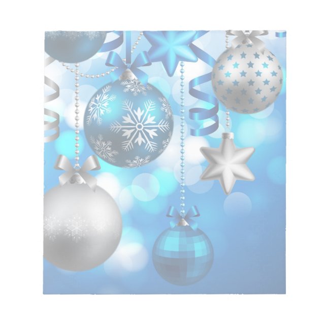 Frohe Weihnachtsschmuck Notizblock (Vorderseite)