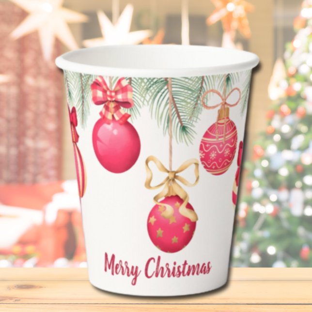 Frohe Weihnachtsschmuck Papier Cups Pappbecher (Von Creator hochgeladen)