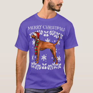 Frohe Weihnachtsschmuck Redbone Coonhound Xmas Sa T-Shirt