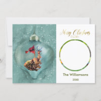 Frohe Weihnachtsschmuck Rentier Foto