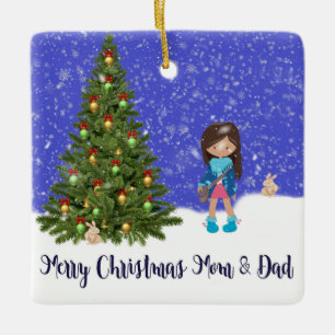 Frohe Weihnachtsschmuck von Tochter zu Eltern