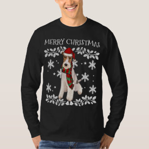 Frohe Weihnachtsschmuck Wire Fox Terrier Xmas San T-Shirt