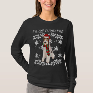 Frohe Weihnachtsschmuck Wire Fox Terrier Xmas San T-Shirt