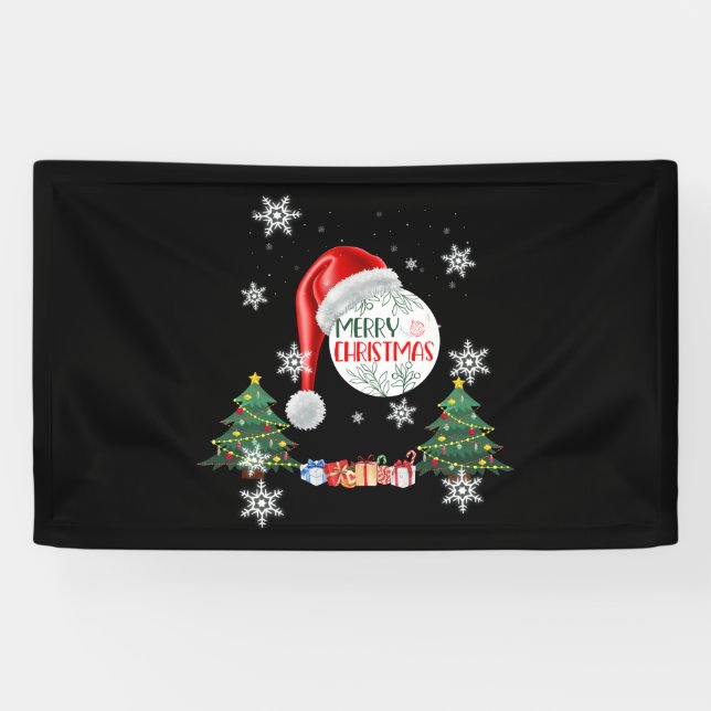 Frohe Weihnachtsschnee Collection 3x5 Vinyl Banner (Horizontal)