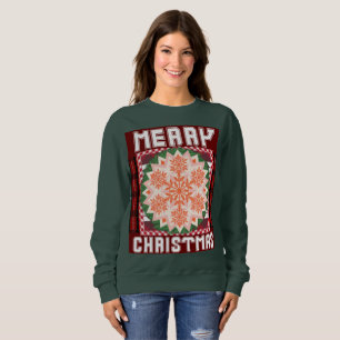 Frohe Weihnachtsschnee Picnic Muster Sweater Sweatshirt