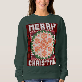 Frohe Weihnachtsschnee Picnic Muster Sweater Sweatshirt