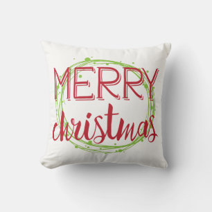 Frohe Weihnachtsschneebubbles Holiday Throw Kissen
