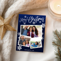 Frohe Weihnachtsschneeflocke Rustikale 3 Fotos Col