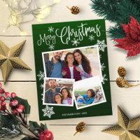 Frohe Weihnachtsschneeflocke Rustikale 3 Fotos Col