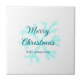 Frohe Weihnachtsschneeflocken Glitzer funkeln ni Fliese