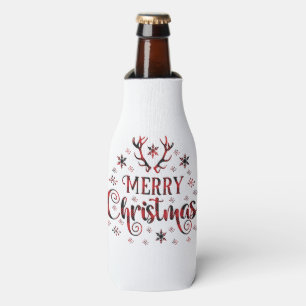 Frohe Weihnachtsschneeflocken, gutes Neues Jahr Flaschenkühler