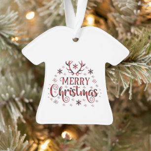Frohe Weihnachtsschneeflocken, gutes Neues Jahr Ornament