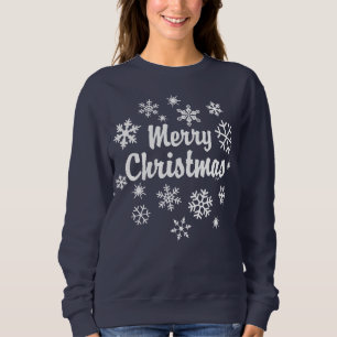 Frohe Weihnachtsschneeflocken Sweatshirt