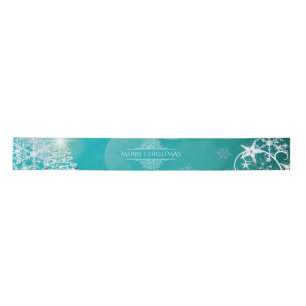 Frohe Weihnachtsschneeflocken Tree Blume & Stars Satinband