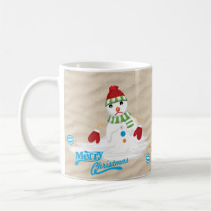 Frohe Weihnachtsschneemänner Kaffeetasse