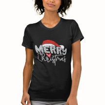 Frohe Weihnachtsschreiben drucken T - Shirt - Fest