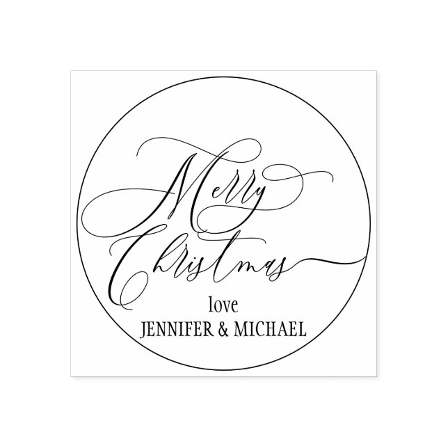 Frohe Weihnachtsschrift Einfache Liebe Gummistempel (Prägung)