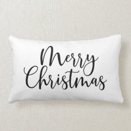 Frohe Weihnachtsschrift Stilvoll Lendenkissen