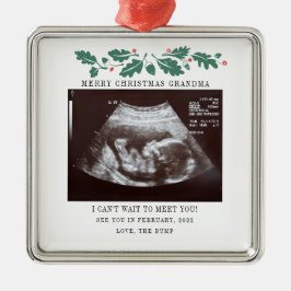 Frohe Weihnachtsschwangerschaft Ultrasound Foto Om Ornament Aus Metall