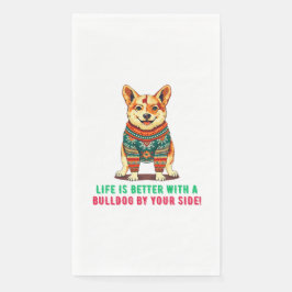 Frohe Weihnachtssperre Serviette