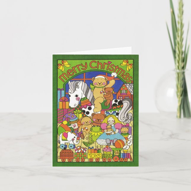 Frohe Weihnachtsspielzeuge Karte (Vorderseite)