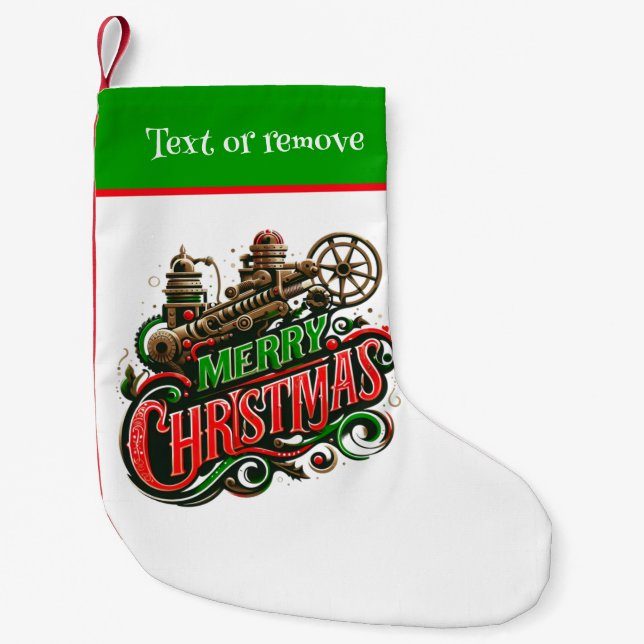 Frohe Weihnachtsstampunk Kleiner Weihnachtsstrumpf (Vorderseite)